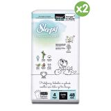 Sleepy Bio Natural Süper Paket Bebek Bezi 4 Numara Maxi 96'lı