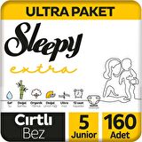 Sleepy Extra Günlük Aktivite Ultra Paket Bebek Bezi 5 Numara Junior 160'lı