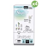 Sleepy Bio Natural U Ltra Paket Bebek Bezi 4 Numara Maxi 192'li