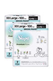 Sleepy Bio Natural Premium Plus Efsane Paket Bebek Bezi 7 Numara Xxlarge 200 Adet