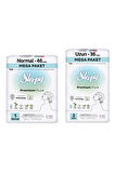 Sleepy Bio Natural Premium Plus Hijyenik Ped Mega Paket Normal 46 Adet+Uzun 36 Adet+Cüzdan Hediyeli