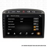 Araç Multimedya Peugeot 308 Android 12 Carplay 4Gb Ram + 64Gb Hdd Navigasyon Ekran MYW