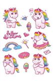 Unicorn U6 Bebek Çocuk Sticker Etiket Makyaj Geçici Dövme