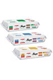 Sleepy Easy Clean Beyaz Sabun,Çamaşır Suyu,Arap Sabun Mop Uyumlu Yer Temizlik Havlusu 3 x 50