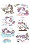 Unicorn U9 Bebek Çocuk Sticker Etiket Makyaj Geçici Dövme