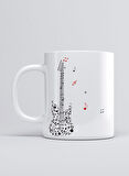 UADAC MÜZİK GUİTAR NOTES KUPA MUG