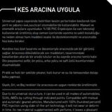 Renault Clio 4 HB 2012 - 2019 KESİLEBİLİR OTO PASPAS ESNEK ÜÇGEN DESEN SİYAH