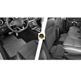 Toyota Avensis Sedan 2003 - 2017 KESİLEBİLİR OTO PASPAS ESNEK ÜÇGEN DESEN SİYAH