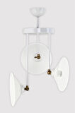 ÜÇLÜ BLANCO MODERN AVİZE BEYAZ ŞAPKALI