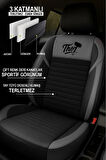 Fiat Talento Crew Cab 1.6 Multijet (95 Hp) L1h1 2019 UYUMLU THOR SERİSİ TAM SET TAY TÜYÜ OTO KILIF GRİ