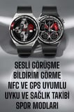 Akıllı Saat GPS VE NFC Özelliği Sesli Görüşme Dokunmstik Ekran -