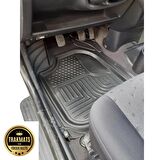 Dacia Duster 2 WD (4x2) 2012 KESİLEBİLİR YENİ TASARIM HAVUZLU OTO PASPAS ADA UC DESENLİ SİYAH