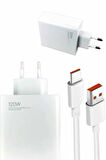 120W Şarj Aleti Hızlı Çift Turbo Şarj Aleti Seti Beyaz
