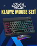 Şık ve Sessiz Tasarımlı Işıklı Klavye Mouse Seti – Şarjlı, Wireless