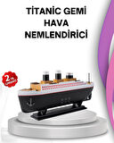 Ultra Sessiz Titanik Gemi LED Işıklı Aroma Difüzörü Oda Nemlendirici