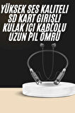 Boyun Bantlı SD Kart Girişli Yüksek Perfomanslı Bluetooth Kulaklık