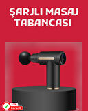 Derin Doku Masaj Tabancası 4 Başlık 6 Kademeli Sessiz Güç Şarjlı Kas Gevşetici