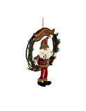 Yılbaşı Özel Noel Baba Figürlü Kapı Süsü 35 cm