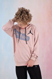 Black Jordan 2İp Erkek Çocuk Kapşonlu Sweatshirt Bej 7-16 Yaş Defne04-B