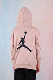 Black Jordan 2İp Erkek Çocuk Kapşonlu Sweatshirt Bej 7-16 Yaş Defne04-B