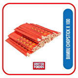 yuandong Bambu Chopstick 100 Çift 24 Cm, Çin Yemek Çubuğu, Uzakdoğu Mutfağı, Chopstick