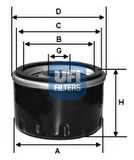 Ufı 23.103.00 Yağ Filtresi Fıesta Cb1 08>12 V 02> Focus Cak 98>05 II III Fusıon 02>12 C Ma06>11 Mondeo III 00>06