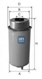 Ufı 24.456.00 Yakıt Filtresi Yenı Ford Transıt V347 2007 125Hp Wk8157