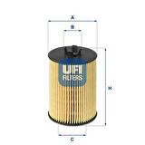 Ufı 25.063.00 Yağ Filtresi A-Class W169 04>12 B-Class W245 05>10