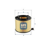 Ufı 27.G11.00 Hava Filtresi 1.4 2.0Tfsı A4 16> A5 17> Q5 17>