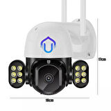 İcsee 5MP 1080P Projektör LEDLİ Wifi Kamera