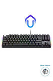 Havit Gamenote KB890L Arkadan Aydınlatmalı Gaming Türkçe Q Klavye Blue Switch