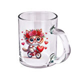 Süblimasyon Şeffaf Cam Kupa Bardak - Kişiye Özel