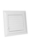 Menfez 35x35 Cm Banyo / Wc Havalandırma Menfezi / Plastik Beyaz Renk