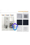 Menfez 60x60 Cm Banyo / Wc Havalandırma Menfezi / Plastik Beyaz Renk