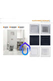 Menfez 65x65 Cm Banyo / Wc Havalandırma Menfezi / Plastik Beyaz Renk
