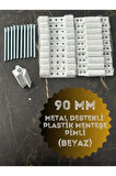 PVC Pimapen Kapı Menteşesi Plastik Metal Destekli 90mm