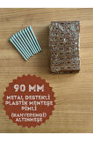 PVC Pimapen Kapı Menteşesi Plastik Metal Destekli 90mm