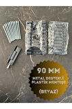 PVC Pimapen Kapı Menteşesi Plastik Metal Destekli 90mm