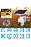 Sim Kartlı 4g Ptz 360 Hareketli Solar Güneş Enerjili 1080p Kamera Türkçe Program Son Sürüm
