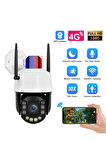 4g Sim Kartlı 1080p 5mp 30x Optik Zoom 60 Wat Panelli 7/24 Solar Kamera