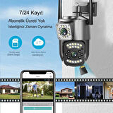 4G Çift Kameralı Sim Kart İle Çalışan Elektrikl PTZ Kamera