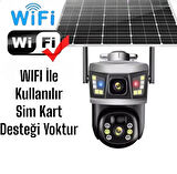 Çift Kameralı Wifi Solar PTZ Kamera V380 Pro Yazılım