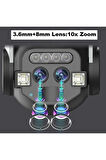 Çift Lens 10X Zoom 6MP FHD PTZ Wifi Kamera Türkçe Program Carecam Pro