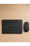 SAYARMRKT Siyah Kablosuz Klavye Mouse Seti Ergonomik 7000 DPI Q Klavye Bluetooth 5.0 Optik Mouse 2.4 GHz Ev/Ofis Kullanım Bağlantı Türü Kablosuz