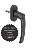 Pencere Kolu PVC Silver Model / Plastik  1 Adet