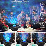 Galaxy Projektör Bluetooth Hoparlör Ios & androıd Parti Yılbaşı İçin Gece Lambası