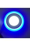 Hero Çift Renkli Led Panel 6+3 Watt Mavi-Beyaz İki Renkli Tavan Spot Lambası