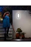 Banyo Tavan Lambası Aydos 20W Oval Siyah Balkon Tavan Lambası 6400K Beyaz LED Işık Teras Duvar Lambası