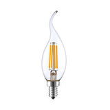 Rustik LED Ampul 4W E14 İnce Duy Gün Işığı 3200K 5 Adet Erd23 Lambam Dimmerli Kıvrık Mum Ampul