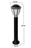  Kupa 80 cm Direk Set Üstü Bahçe Lambası Zita Bahçe Aydınlatma Armatürü 220v E27 Duylu Ip54